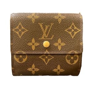 Vintage Authentic Louis Vuitton Monogram Small Wallet